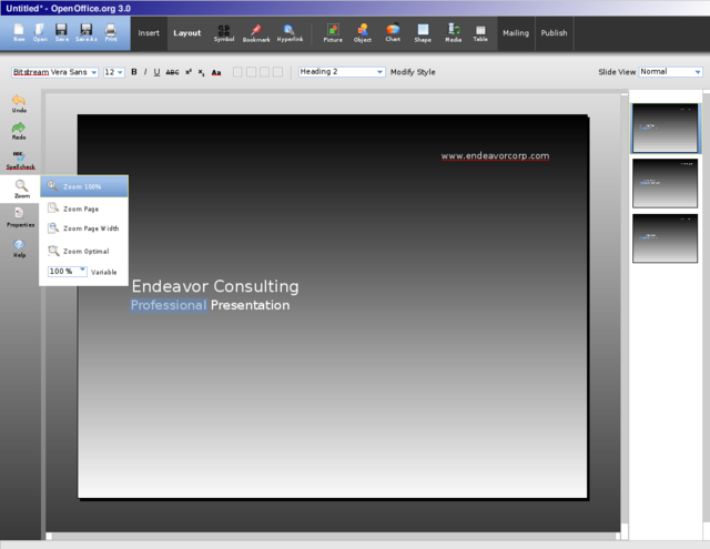 OpenOffice.org Flux UI