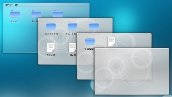 recursive folder view