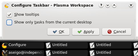 Taskbar KDE4