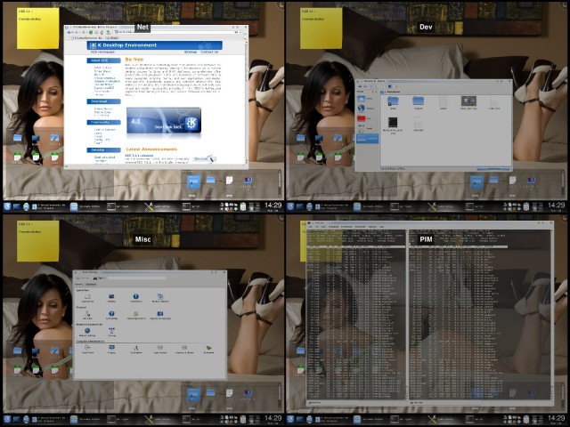 KDE4, zoomare i desktop