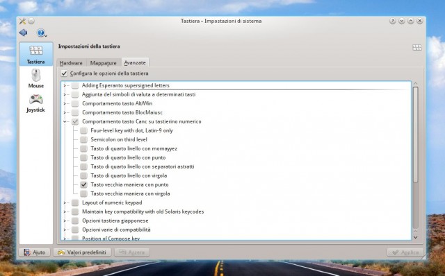 Tastierino numerico: punto o virgola? Come configurarlo su KDE