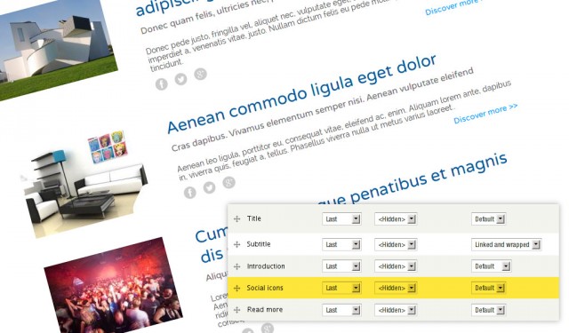 Drupal Display Suite per pulsanti condivisione Social Network