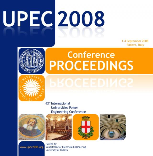 Copertina CD UPEC2008 Copertina CD UPEC2008