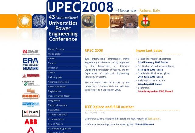 UPEC 2008 UPEC 2008