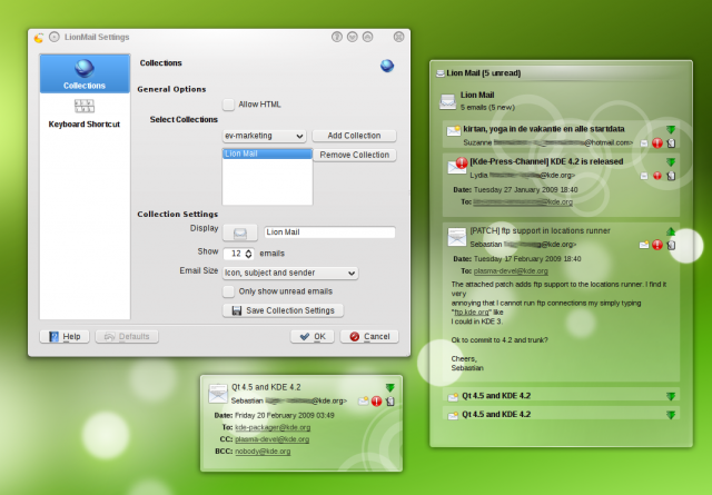 Lion Mail, le email nel desktop di KDE4