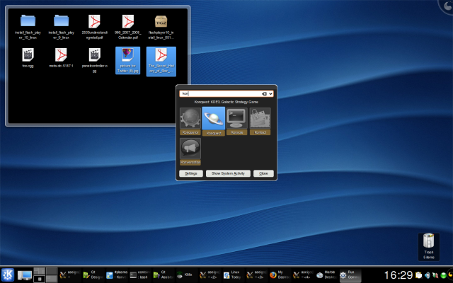 KDE4, ed ecco i file nel desktop