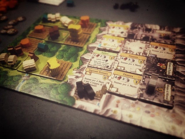 Caverna: il tabellone personale di gioco